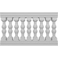 thumbnail image 1 of Ekena Millwork 38"H x 5'L Fiberthane Avalon Unassembled Balustrade Railing Kit, Style G (6 7/8" On-Center Spacing to Pass 4" Sphere Code), 1 of 6