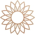 thumbnail image 1 of Ekena Millwork 38"OD x 12 1/2"ID x 3/8"T Daisy Wood Fretwork Pierced Ceiling Medallion, Cherry, 1 of 3