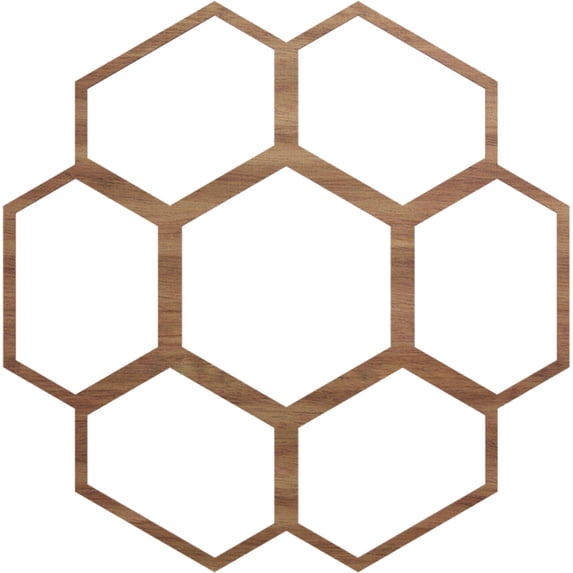 Ekena Millwork 38"OD x 13 3/8"ID x 3/8"T Florin Wood Fretwork Pierced Ceiling Medallion, Walnut