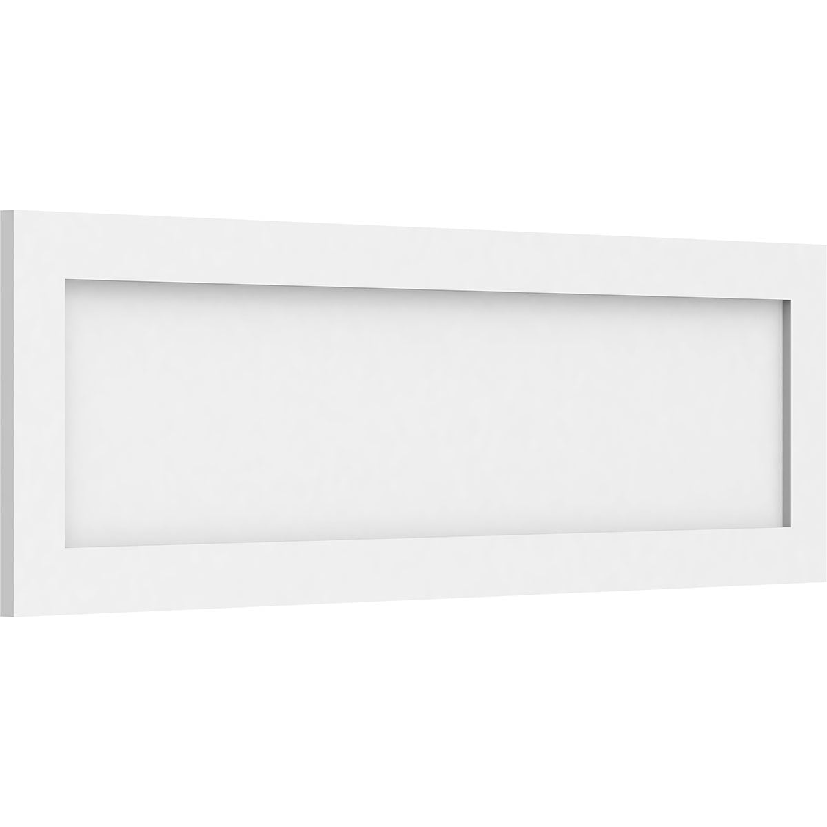 White PVC Flat Panel Decorative Wall Panel 38" x 12"