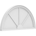 thumbnail image 1 of Ekena Millwork 38"W x 19"H x 2"P Half Round 3 Spoke Architectural Grade PVC Pediment, 1 of 7