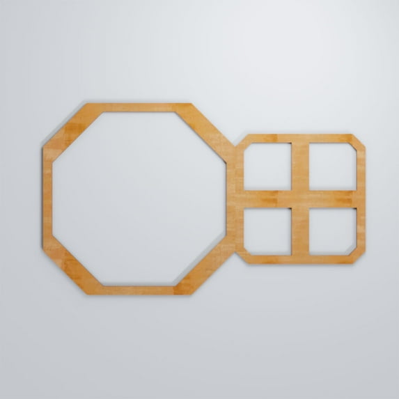 Ekena Millwork 39 1/4"W x 23 7/8"H x 3/8"T Large Johnston Decorative Fretwork Wood Wall Panels, Alder