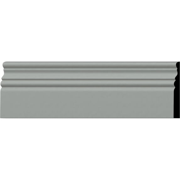 Ekena Millwork 4 1/2"H x 1/2"P x 94 1/2"L Kepler Baseboard Moulding (12-Pack)