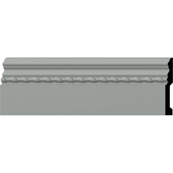 Ekena Millwork 4 1/2"H x 5/8"P x 94 1/2"L Oslo Rope Baseboard Moulding (2-Pack)