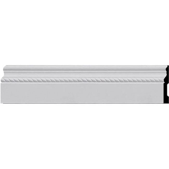 Architectural Primed Polyurethane 4.5"H Baseboard Moulding