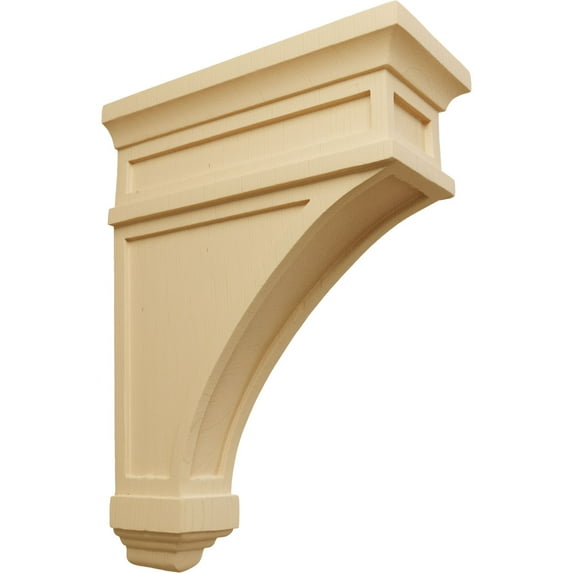 Ekena Millwork 4 1/2"W x 10"D x 13 3/4"H Arlington Corbel, Alder