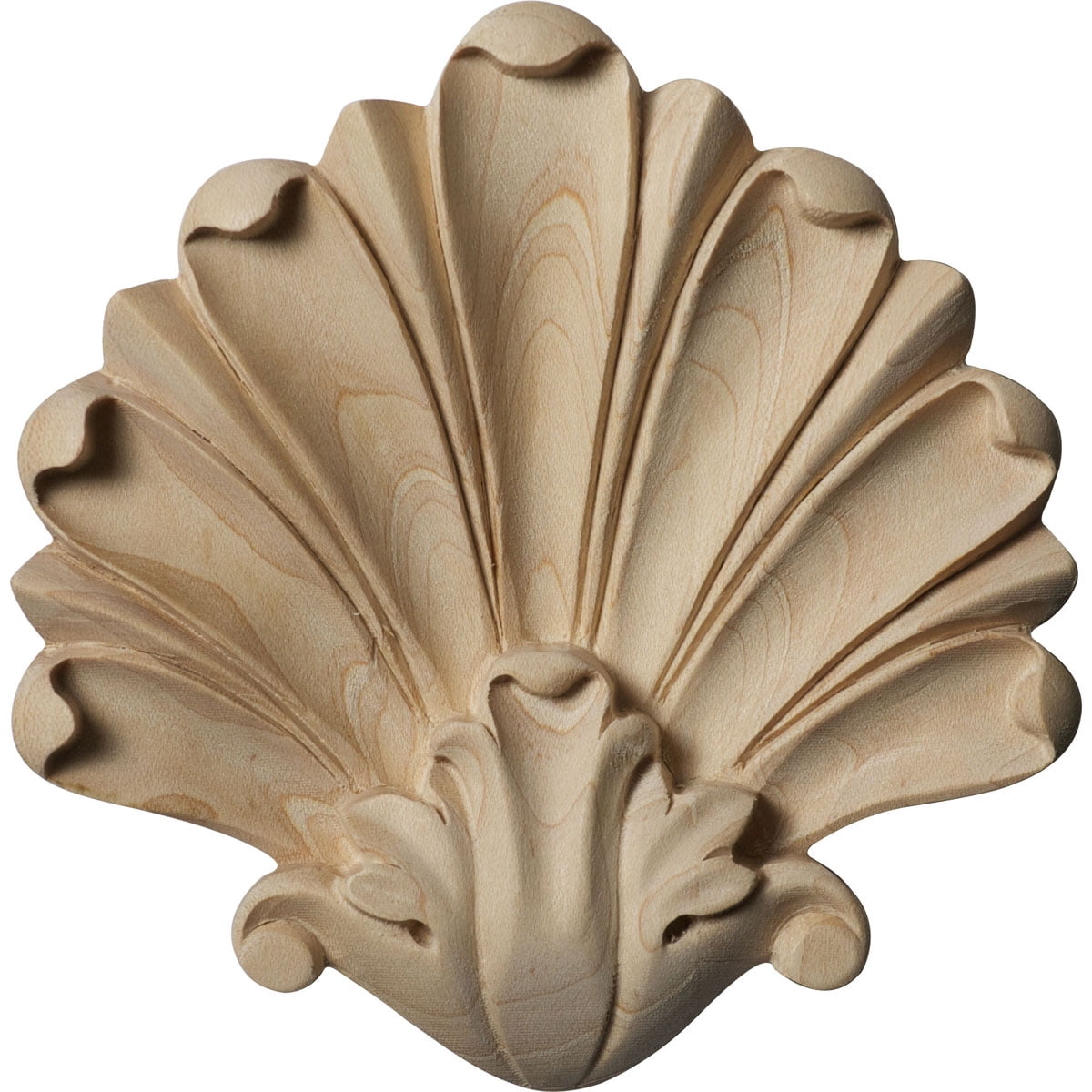 Small Maple Wood Carved Foster Center Applique