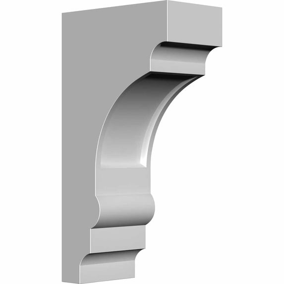 Ekena Millwork 4 1/2"W x 6 1/2"D x 12"H Diane Bracket (2-Pack)