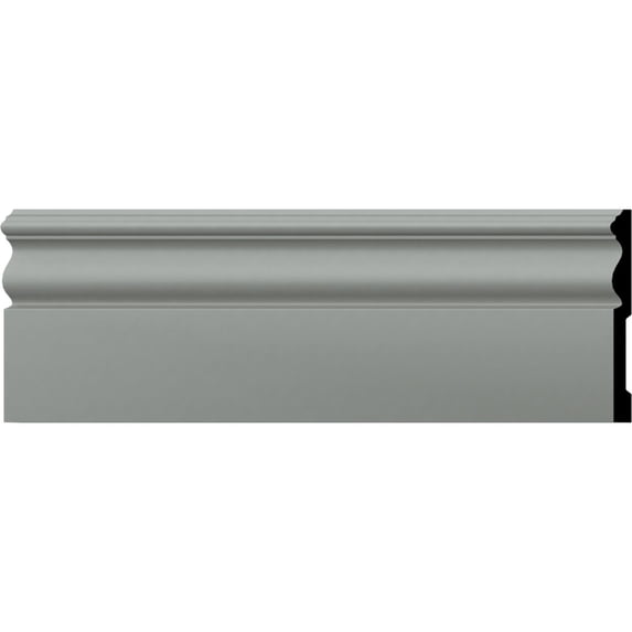 Ekena Millwork 4 3/4"H x 1/2"P x 94 1/2"L Bradford Baseboard Moulding
