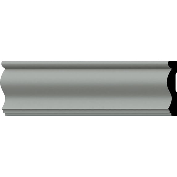 Ekena Millwork 4 3/4"H x 7/8"P x 94 1/2"L Stockport Chair Rail (2-Pack)