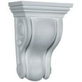thumbnail image 1 of Ekena Millwork 4 3/4"W x 3 1/2"D x 6 3/4"H Traditional Curved Corbel, 1 of 3