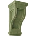 thumbnail image 1 of Ekena Millwork 4 3/4"W x 5"D x 10"H Traditional Recessed Wood Vintage Decor Corbel, Restoration Green, 1 of 6