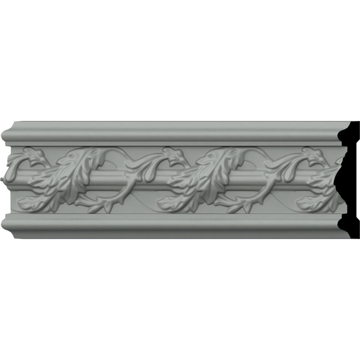 Southhampton Acanthus Leaf White Polyurethane Chair Rail Moulding