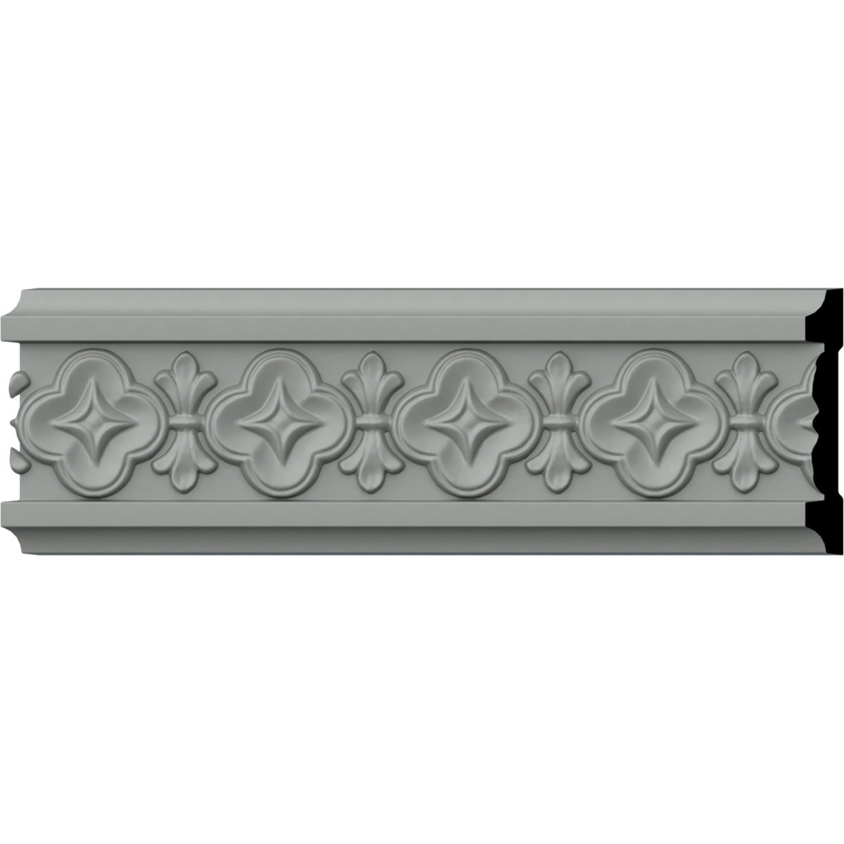 Victorian White Polyurethane Decorative Crown Moulding Set