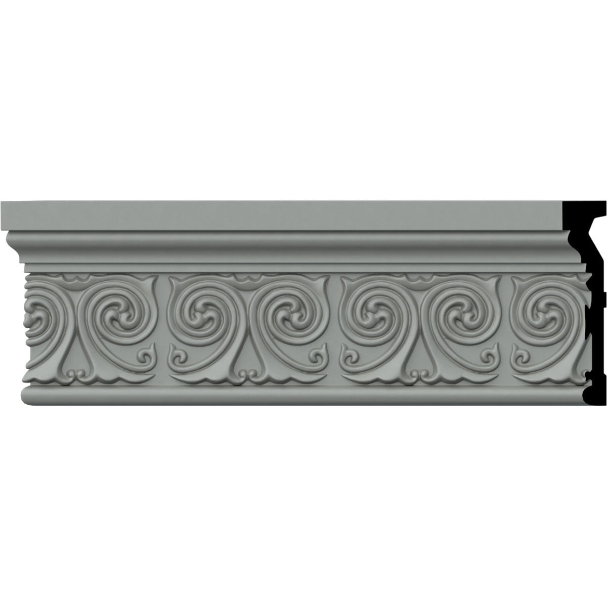 Ralston White Polyurethane Decorative Chair Rail Moulding