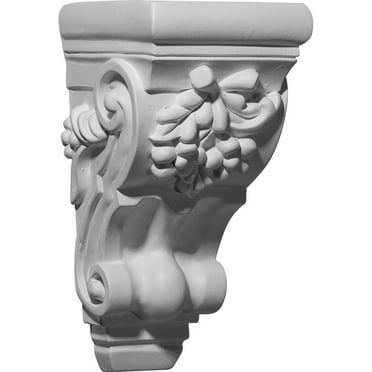 Ekena Millwork 4 5/8"W x 5 1/2"D x 9 3/8"H Cherry Cluster Corbel