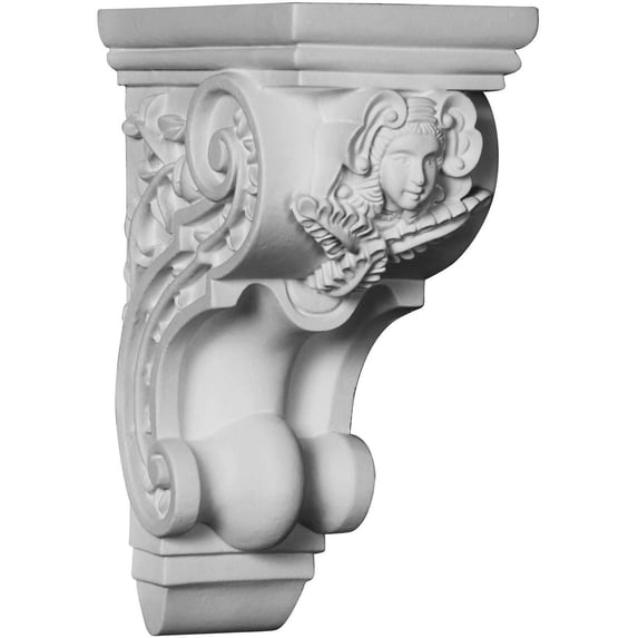 Ekena Millwork 4 5/8"W x 5 3/4"D x 9 5/8"H Angel Corbel (2-Pack)