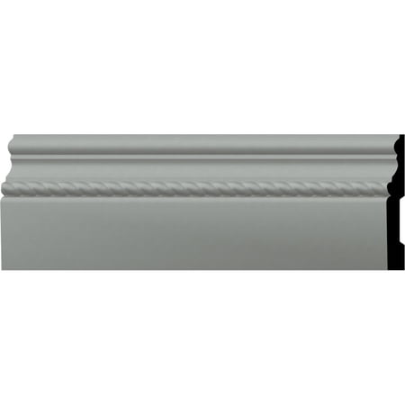 Ekena Millwork 4 7/8"H x 5/8"P x 94 1/2"L Oslo Rope Baseboard Moulding