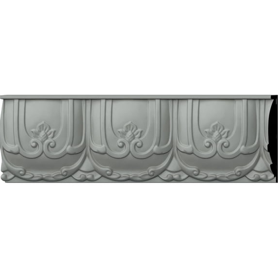 Ekena Millwork 4 7/8"H x 7/8"P x 94 1/2"L, (4 3/4" Repeat), Sheffield Chair Rail (8-Pack)
