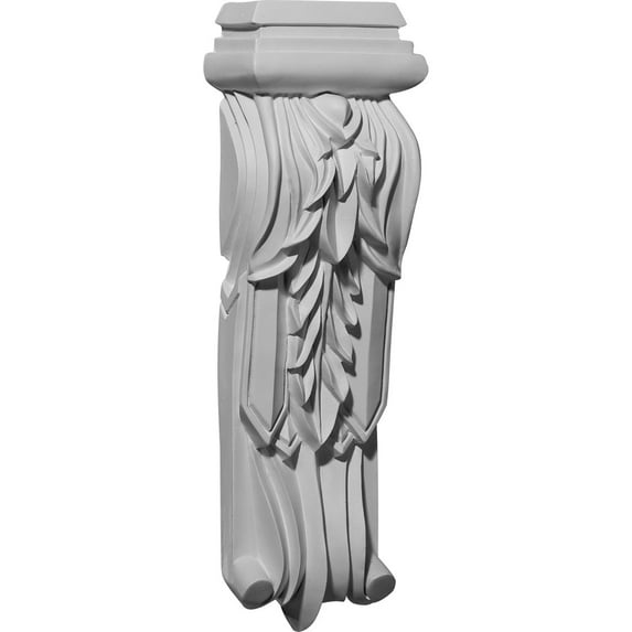 Ekena Millwork 4 7/8"W x 2 3/4"D x 15 1/4"H Leaf Drop Corbel