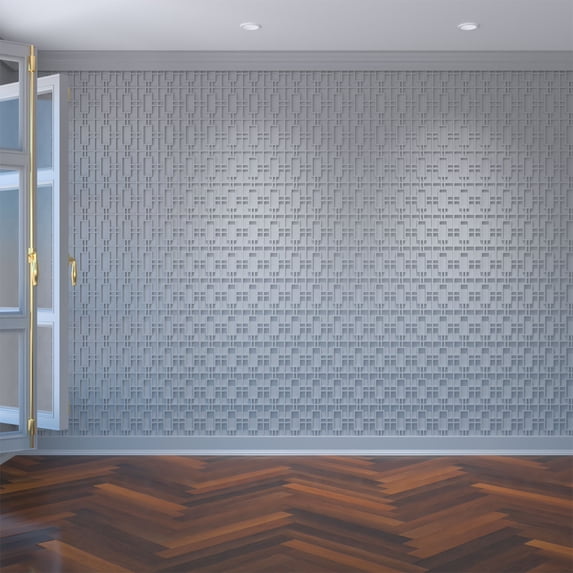 Ekena Millwork 4 7/8"W x 7 3/8"H x 3/8"T Extra Small Hastings Decorative Fretwork Wall Panels in Architectural Grade PVC