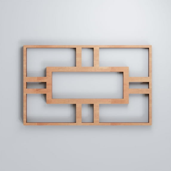 Ekena Millwork 4 7/8"W x 7 3/8"H x 3/8"T Extra Small Hastings Decorative Fretwork Wood Wall Panels, Cherry