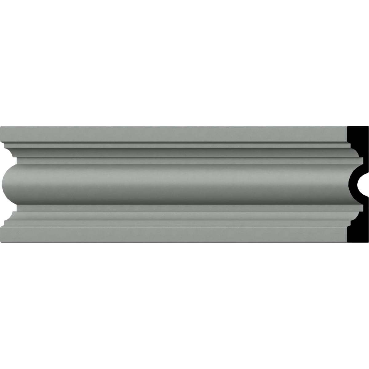 Primed Polyurethane Decorative Crown Moulding Chair Rail 8-Pack