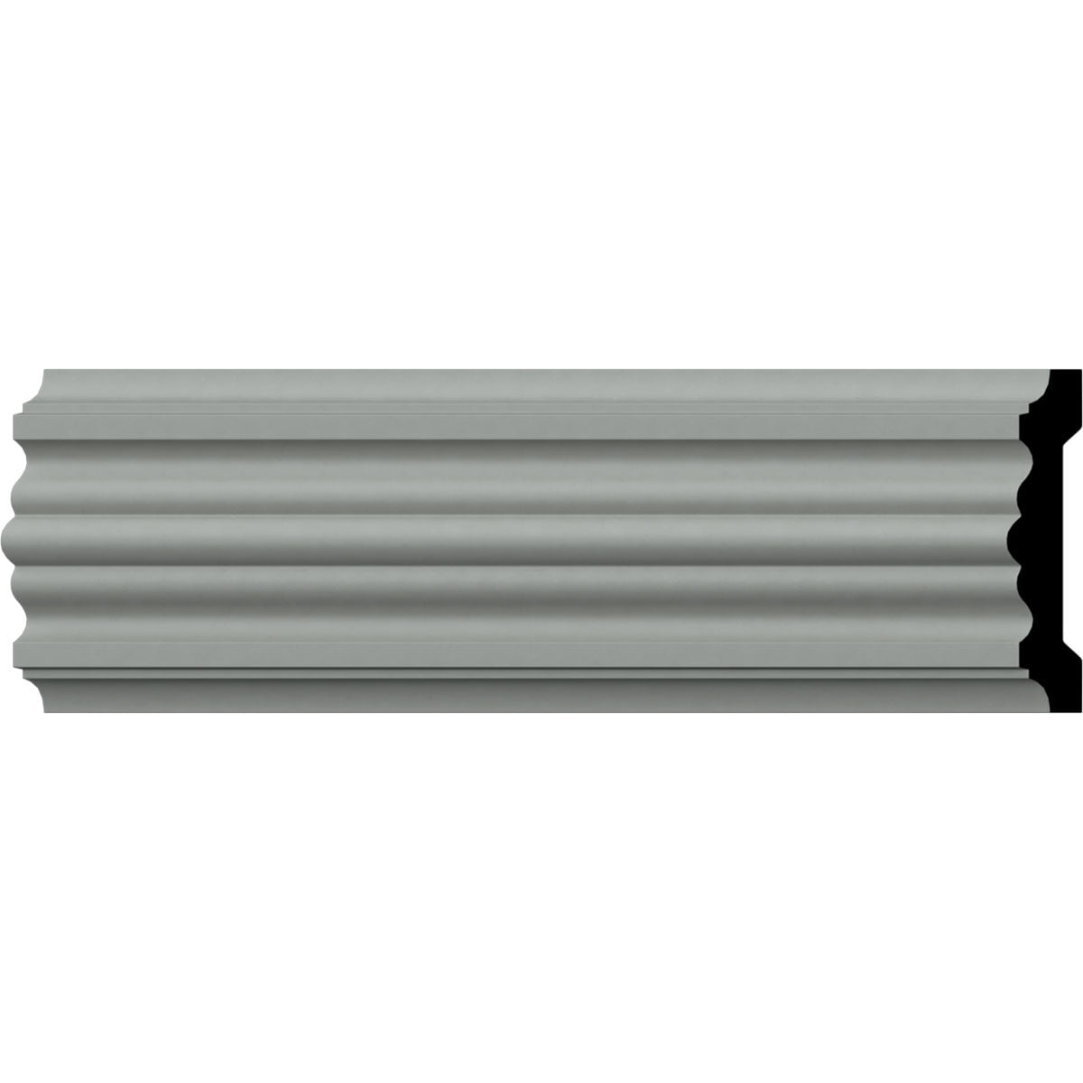 Victorian 4" High Primed Polyurethane Chair Rail Moulding