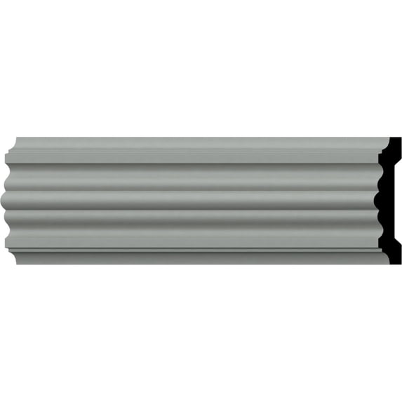 Ekena Millwork 4"H x 3/4"P x 94 1/2"L Victorian Chair Rail (2-Pack)
