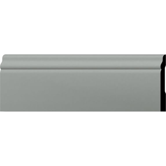 Ekena Millwork 4"H x 3/8"P x 94 1/2"L Barcelona Baseboard Moulding (12-Pack)