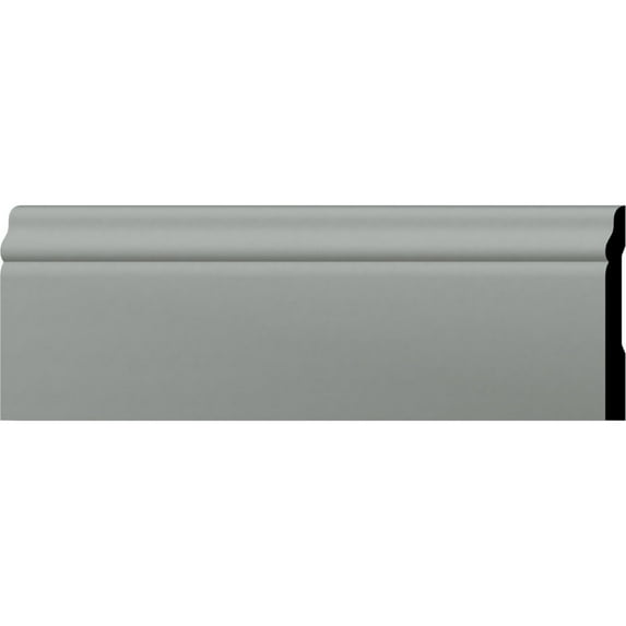 Ekena Millwork 4"H x 3/8"P x 94 1/2"L Barcelona Baseboard Moulding (2-Pack)