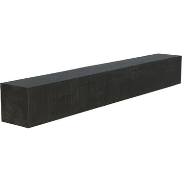 Ekena Millwork 4"H x 4"D x 48"W Rough Cedar Faux Wood Fireplace Mantel, Aged Ash