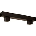 thumbnail image 1 of Ekena Millwork 4"H x 4"D x 72"W Rough Cedar Faux Wood Fireplace Mantel Kit w/ Alamo Corbels, Premium Mahogany, 1 of 10