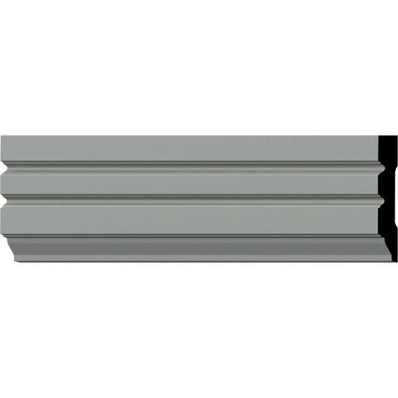 Ekena Millwork 4"H x 5/8"P x 94 1/2"L Fluted Panel Window & Door Casing (12-Pack)