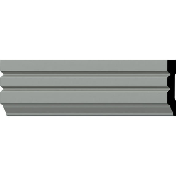 Ekena Millwork 4"H x 5/8"P x 94 1/2"L Fluted Panel Window & Door Casing (2-Pack)