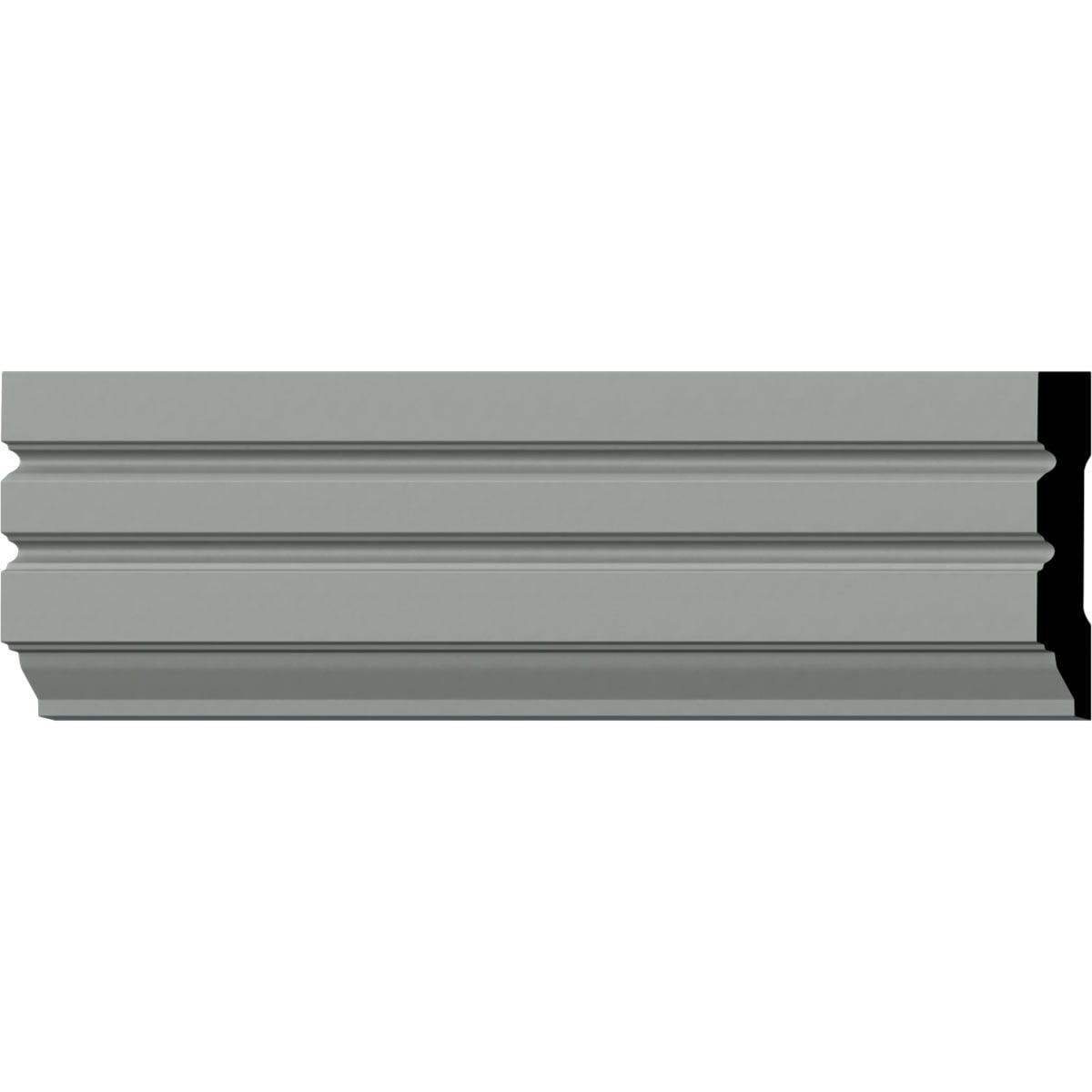Gray Urethane Fluted Panel Window & Door Casing Set of 8