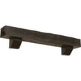 thumbnail image 1 of Ekena Millwork 4"H x 6"D x 48"W Rough Sawn Faux Wood Fireplace Mantel Kit w/ Ashford Corbels, Natural Honey Dew, 1 of 10