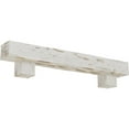 thumbnail image 1 of Ekena Millwork 4"H x 6"D x 60"W Pecky Cypress Faux Wood Fireplace Mantel Kit w/ Alamo Corbels, Factory Prepped, 1 of 10