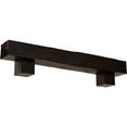 thumbnail image 1 of Ekena Millwork 4"H x 6"D x 72"W Rough Sawn Faux Wood Fireplace Mantel Kit w/ Alamo Corbels, Premium Mahogany, 1 of 10