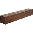 thumbnail image 1 of Ekena Millwork 4"H x 6"D x 84"W Riverwood Faux Wood Fireplace Mantel, Premium Mahogany, 1 of 1