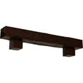thumbnail image 1 of Ekena Millwork 4"H x 8"D x 48"W Hand Hewn Faux Wood Fireplace Mantel Kit w/ Alamo Corbels, Natural Pecan, 1 of 10