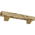 thumbnail image 1 of Ekena Millwork 4"H x 8"D x 48"W Pecky Cypress Faux Wood Fireplace Mantel Kit with Ashford Corbels, Natural Pine, 1 of 10