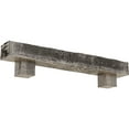 thumbnail image 1 of Ekena Millwork 4"H x 8"D x 48"W Rough Sawn Faux Wood Fireplace Mantel Kit w/ Alamo Corbels, Burnished Pine, 1 of 10