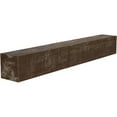thumbnail image 1 of Ekena Millwork 4"H x 8"D x 60"W Rough Cedar Faux Wood Fireplace Mantel, Vintage Mahogany, 1 of 8