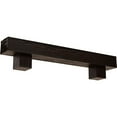 thumbnail image 1 of Ekena Millwork 4"H x 8"D x 60"W Sandblasted Faux Wood Fireplace Mantel Kit w/ Alamo Corbels, Premium Mahogany, 1 of 10