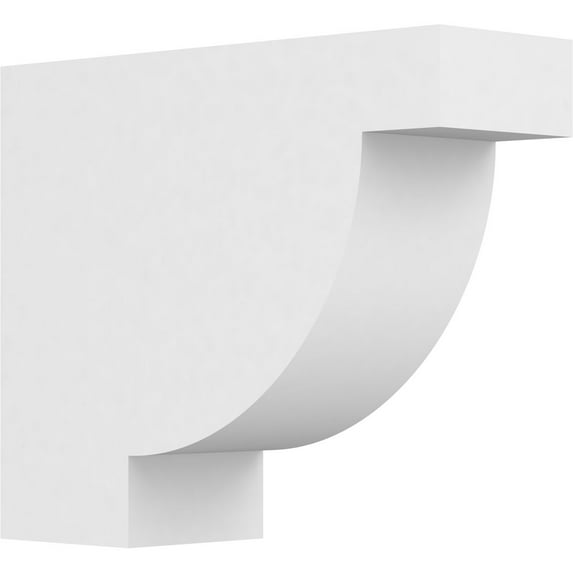 Ekena Millwork 4"W X 10"H X 12"L Standard Alpine Architectural Grade PVC Rafter Tail