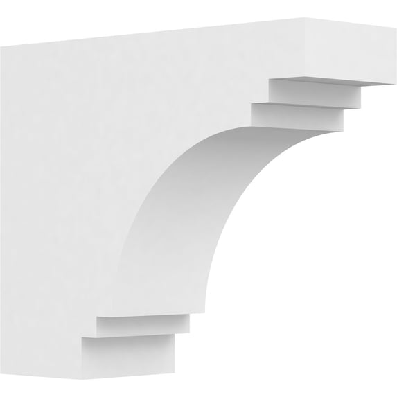 Ekena Millwork 4"W X 10"H X 12"L Standard Pescadero Architectural Grade PVC Rafter Tail