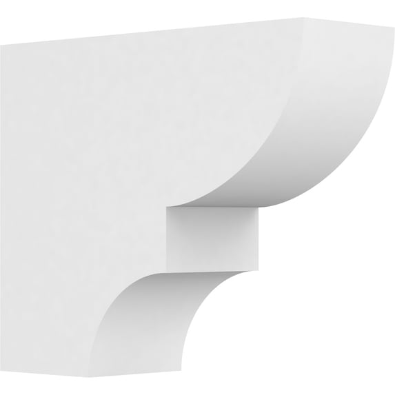 Ekena Millwork 4"W X 10"H X 12"L Standard Ridgewood Architectural Grade PVC Rafter Tail