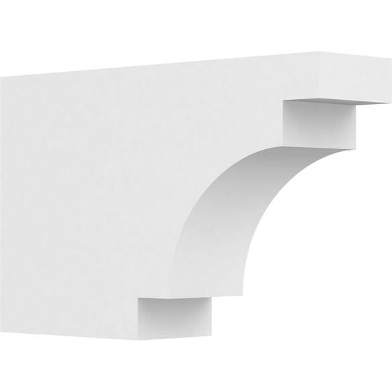 Ekena Millwork 4"W X 10"H X 16"L Standard Mediterranean Architectural Grade PVC Rafter Tail
