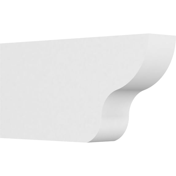 Ekena Millwork 4"W X 10"H X 20"L Standard Greensboro Architectural Grade PVC Rafter Tail